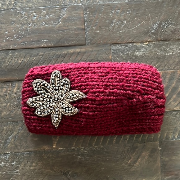 D&Y Accessories - Burgundy Embellished Headband
